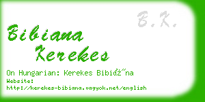 bibiana kerekes business card